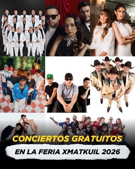 Anuncian conciertos gratuitos en la Feria e Xmatkuil 2026